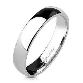 Šperky4U Ocelový prsten šíře 4 mm - velikost 65 - OPR1233-65