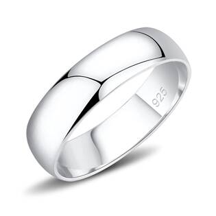 Šperky4U Stříbrný prsten šíře 5 mm - velikost 65 - AL-0099-65