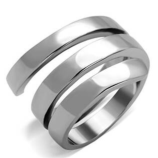 Šperky4U Extravagantní ocelový prsten - velikost 60 - AL-0086-60