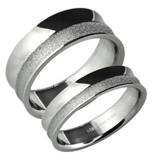 Šperky4U Pánský snubní prsten šíře 8 mm - velikost 65 - OPR1418-65