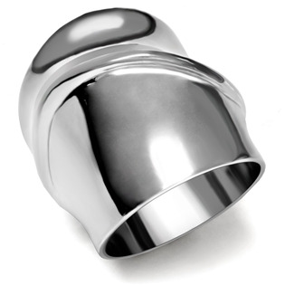 Šperky4U Extravagantní ocelový prsten - velikost 62 - AL-0116-62