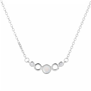 NB-2284 Střibrný náhrdelník s kroužky