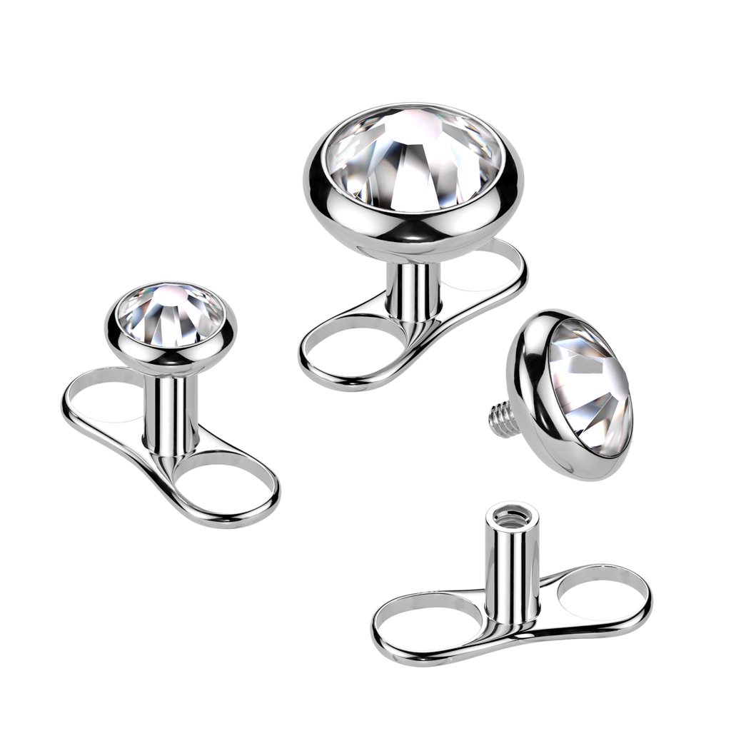 Microdermal piercing | Mikrodermály | Dermal piercing