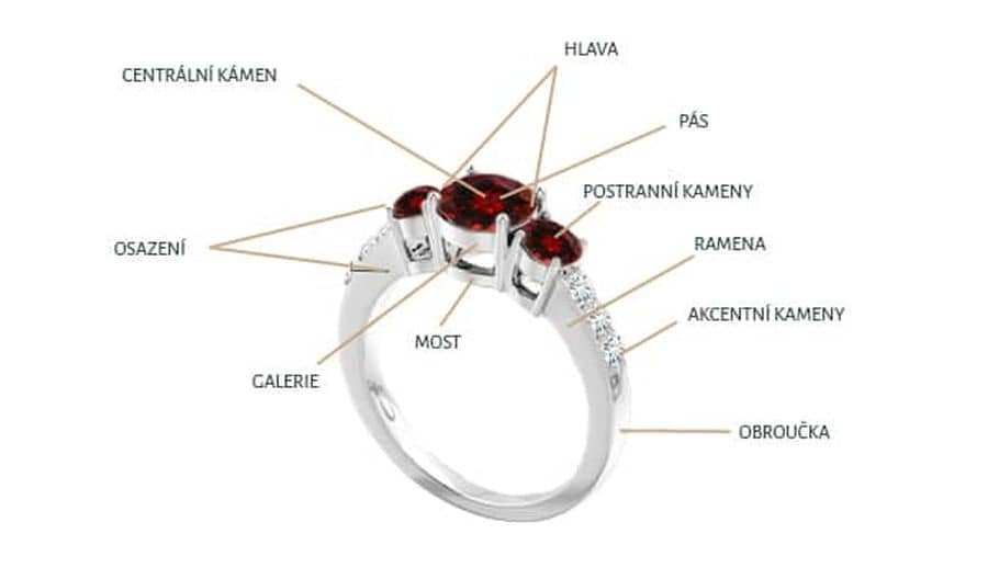 Popis části prstene