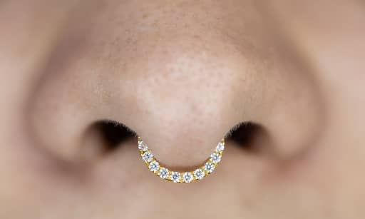 Septum s kamínky