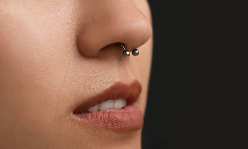 Septum piercing