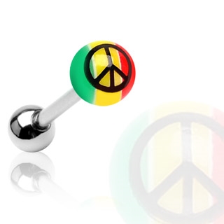 Piercing do jazyka - PEACE