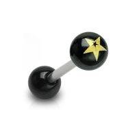 Piercing do jazyka s hvězdou