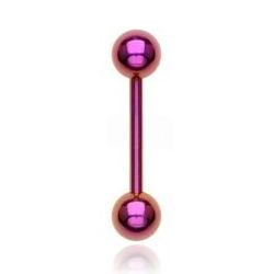 Šperky4U Piercing do jazyka fialový - PJ01131