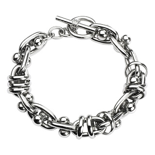 Pánsky oceľový náramok, hr. 13 mm, dĺžka 21,5 cm