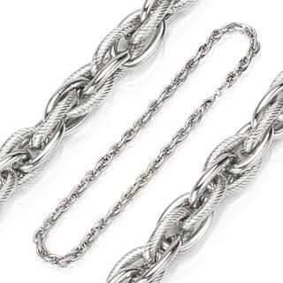 Šperky4U Pánský ocelový řetěz, tl. 6,5 mm, délka 60 cm - OPE1009-065-60
