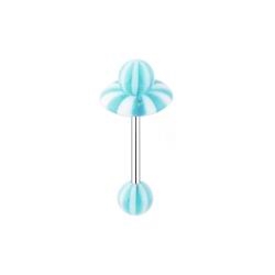 Šperky4U Piercing do jazyka s kroužkem - PJ01161-QW