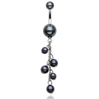 Šperky4U Piercing do pupíku perličky - WP01263-K