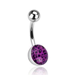 Šperky4U Piercing do pupíku - tygrovaný - BS01049-A