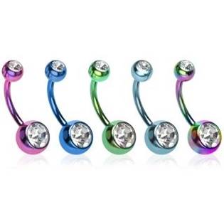 Piercing do pupíku - banánek