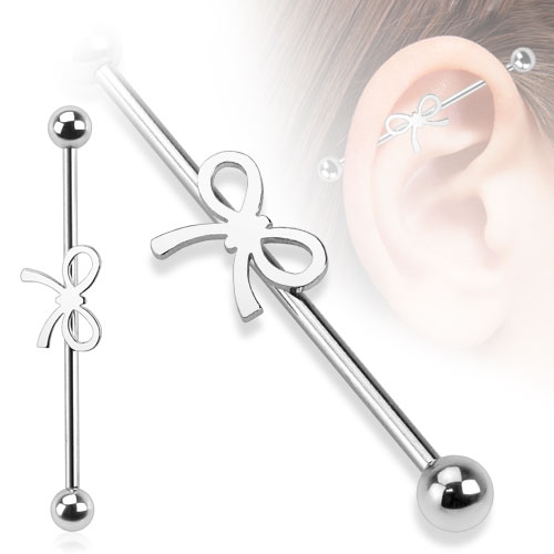 Industrial piercing - mašlička, 1,6 x 38 mm