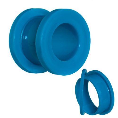 Šperky4U Modrý akrylátový tunel do ucha - TN01071-02