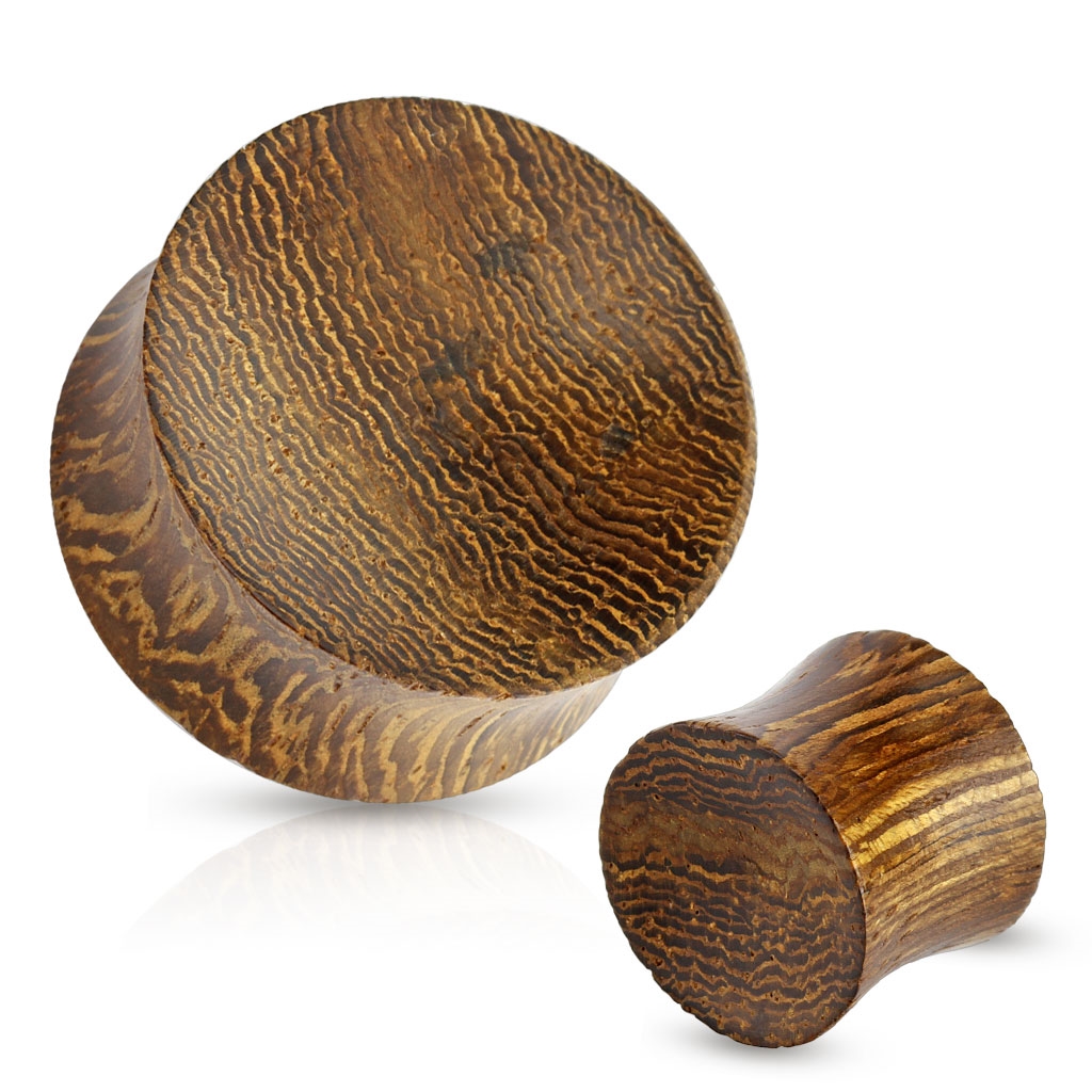 Šperky4U Plug do ucha Snake wood - PL01150-16