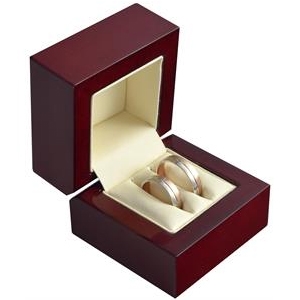 Drevená darčeková krabička na svadobné obrúčky