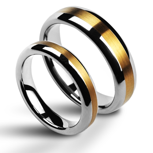 NUBIS® NWF1011 Pánský snubní prsten šíře 6 mm - velikost 57 - NWF1011-6-57