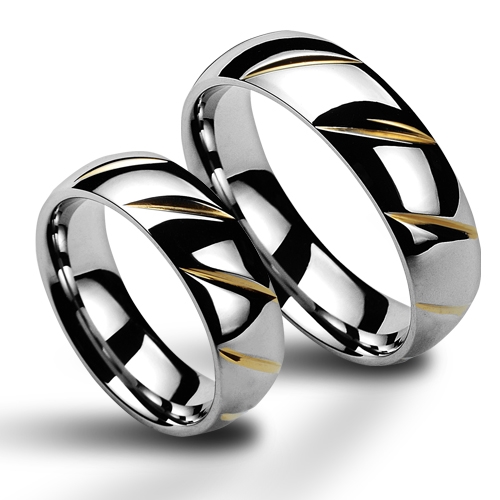 NUBIS® NSS3001 Dámský snubní prsten ocel - velikost 62 - NSS3001-62