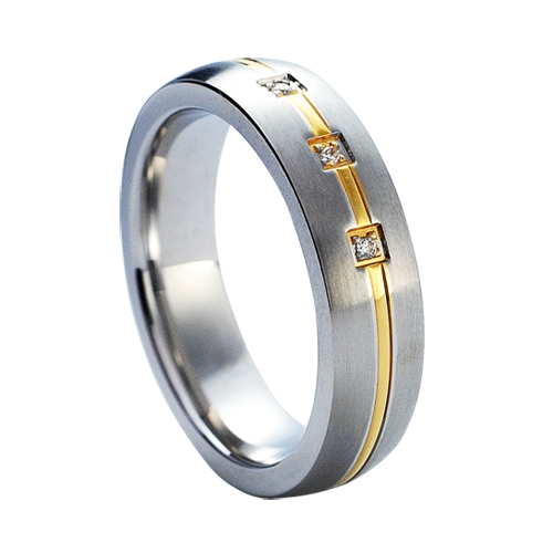 NUBIS® NSS1009 Dámský snubní prsten se zirkony - velikost 54 - NSS1009-Zr-54