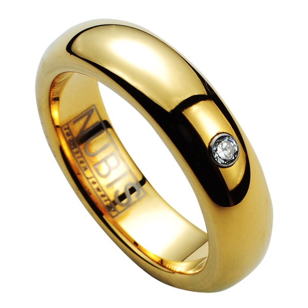 NUBIS® Dámský wolframový prsten, šíře 5 mm - velikost 51 - NWF1051-Zr-51