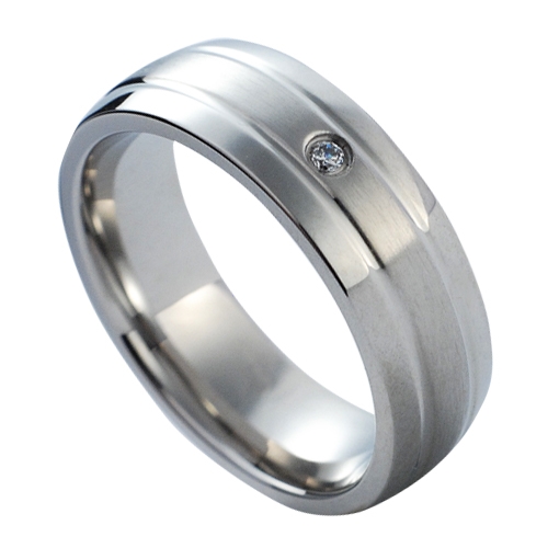 NUBIS® NSS1014 Dámský snubní prsten se zirkonem - velikost 51 - NSS1014-Zr-51