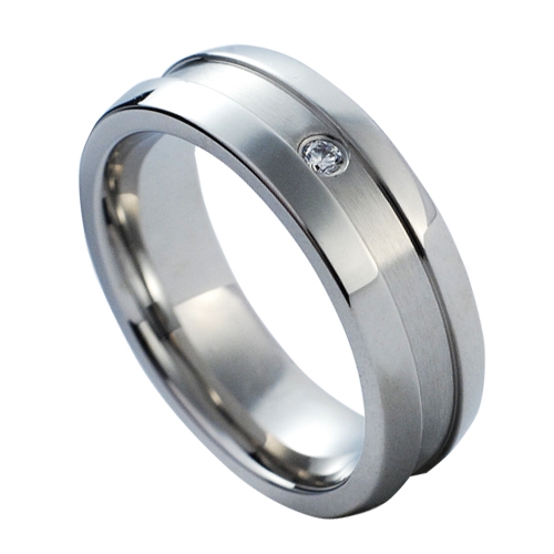 NUBIS® NSS1016 Dámský snubní prsten se zirkonem - velikost 52 - NSS1016-Zr-52