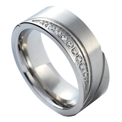 NUBIS® NSS1017 Dámský snubní prsten se zirkonem - velikost 57 - NSS1017-Zr-57