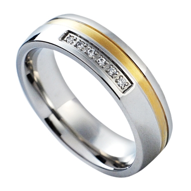 NUBIS® NSS1018 Dámský snubní prsten se zirkony - velikost 56 - NSS1018-Zr-56