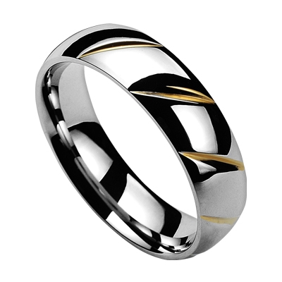 NUBIS® NSS3001 Dámský snubní prsten ocel - velikost 50 - NSS3001-50