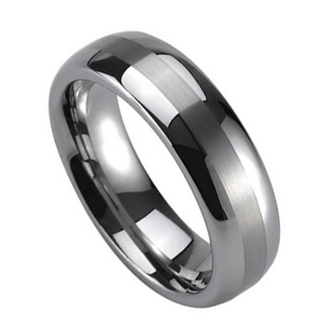 NUBIS® NWF1026 Pánský snubní prsten wolfram - velikost 66 - NWF1026-66
