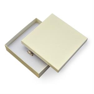 Darčeková krabička na súpravu šperkov veľká - krémová