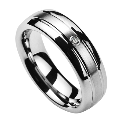 NUBIS® NWF1040 Dámský snubní prsten se zirkonem - velikost 52 - NWF1040-6Zr-52