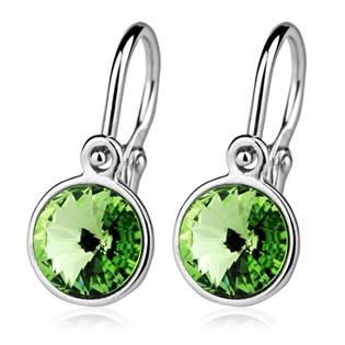 CS1020-PD Dětské stříbrné náušnice, Crystals from SWAROVSKI®