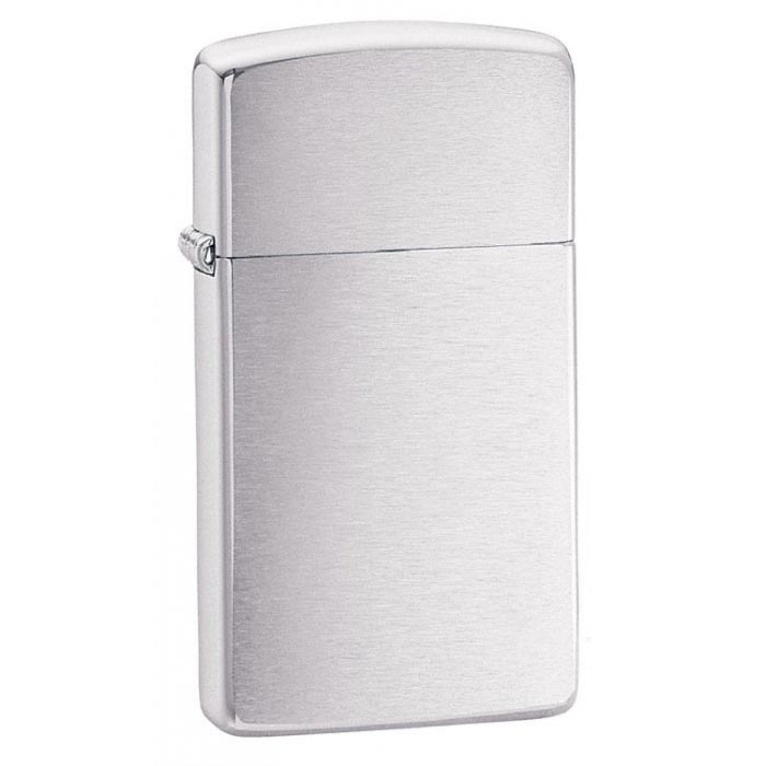 ZIPPO Slim zapaľovač brúsený chróm