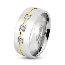 Šperky4U Dámský prsten šíře 6 mm - velikost 57 - OPR1515-57