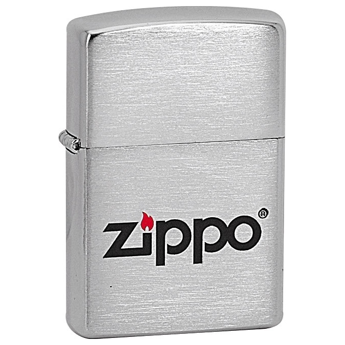 ZIPPO Logo LC - benzínový zapaľovač brúsený