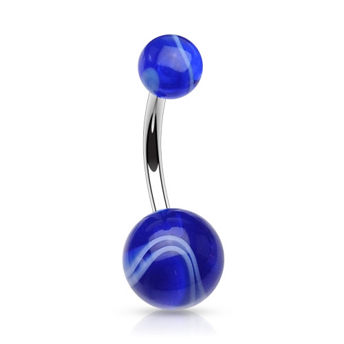 Šperky4U Piercing do pupíku - banánek - BA01015-B