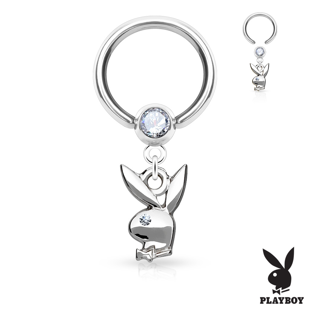 Piercing - kruh Playboy 1,2 x 10 mm