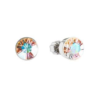 Stříbrné náušnice s krystaly Crystals from Swarovski® Crystal AB