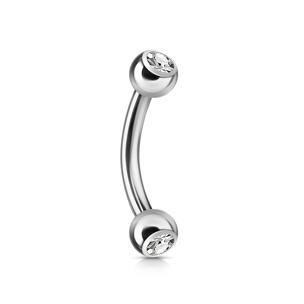 Šperky4U Piercing do obočí 1,2 x 8 mm - OB01004-C