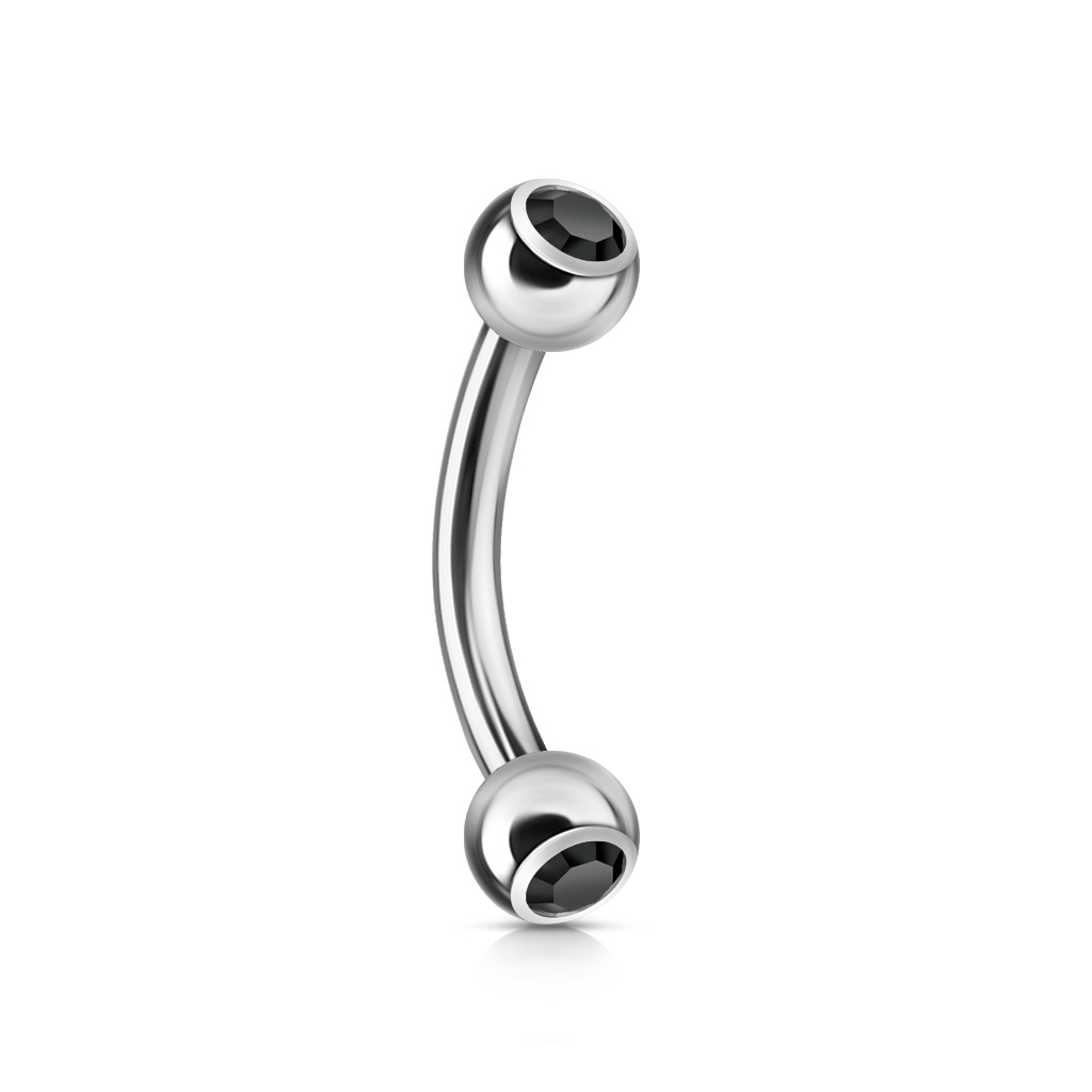 Šperky4U Piercing do obočí 1,2 x 8 mm - OB01004-K