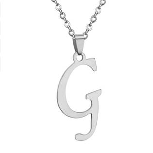 Ocelový řetízek s přívěškem iniciálou G