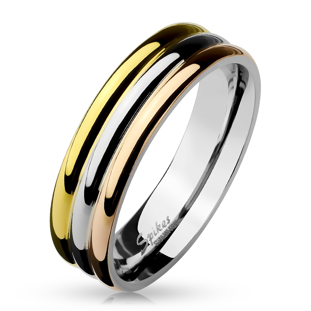 Šperky4U Ocelový prsten, šíře 6 mm - velikost 55 - OPR0012-6-55