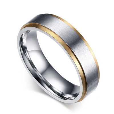 Šperky4U Ocelový prsten, šíře 5 mm - velikost 59 - OPR0038-D-59