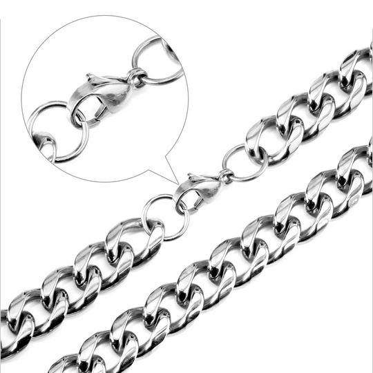 Šperky4U Pánský ocelový řetěz, tl. 10 mm - OPE1240-010-60