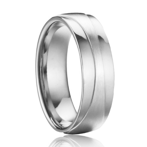 OPR0085 Pánsky oceľový prsteň, šírka 7 mm