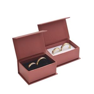 Darčeková krabička na snubný prsteňe - bordó